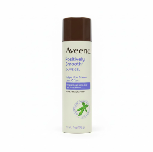 Aveeno Positively Smooth Shave Gel With Soy & Vitamin E 198g
